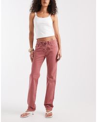 Gap - 90's Lace Up Straight Leg Jeans - Lyst