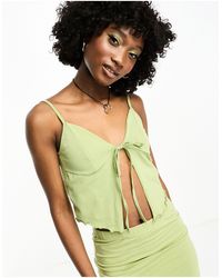Noisy May - Split Front Cami Top Co-ord - Lyst