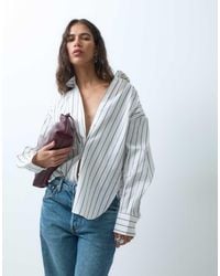 ASOS - Dipped Hem Oversized Shirt - Lyst