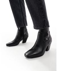 ALDO - Adwaodith Sock Low Heeled Ankle Boot - Lyst