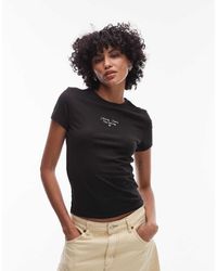 Tommy Hilfiger - Central Swirly Logo T-shirt - Lyst