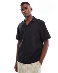 River Island - – hemd aus seersucker - Lyst