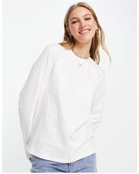 & Other Stories Organic Cotton Long Sleeve T-shirt - White