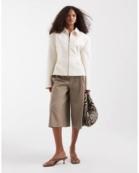 ASOS - Tailored Cinch Waist Zip Through Jacket - Lyst