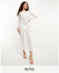 Pieces - Exclusive Bride To Be Lace Maxi Dress - Lyst