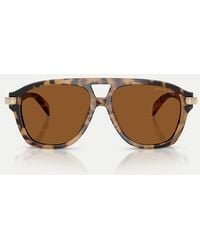 Michael Kors - Grenada Pilot Sunglasses With Lens - Lyst