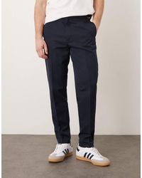 ASOS - Tapered Dress Pants With Side Adjusters - Lyst