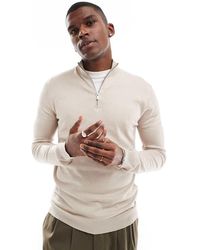 Only & Sons - 1/4 Zip Jumper - Lyst
