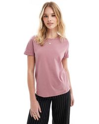 Vero Moda - T-shirt With Fold Up - Lyst