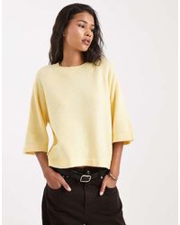 ONLY - Boxy Knitted T-shirt - Lyst