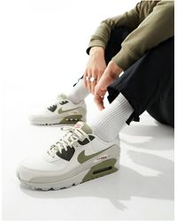 Nike - Air max 90 - sneakers kaki e color pietra - Lyst