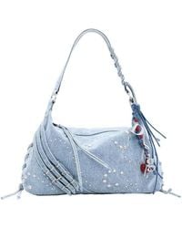 Desigual - Medium Denim Bag - Lyst