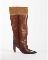 Bronx - Low-jadey Heeled Knee Boots - Lyst