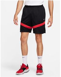 Nike Basketball - Icon - short 8 pouces à logo swoosh - et rouge - Lyst
