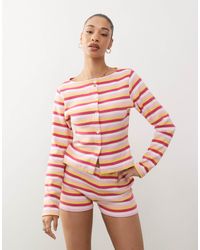 Reclaimed (vintage) - Long Sleeve Button Through Top - Lyst