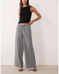 Nobody's Child - Reese Cotton Drawstring Wide Leg Trousers - Lyst
