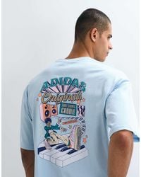 adidas Originals - 70S Graphic Backprint Tee - Lyst