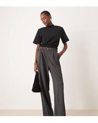JDY Tall - Belt Detail Wide Leg Trousers - Lyst