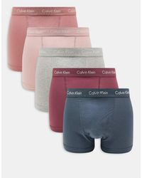 Calvin Klein - – cotton stretch – 5er-pack unterhosen - Lyst