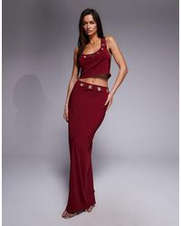 South Beach - Maxi Beach Skirt With Eyelet Detail - Lyst