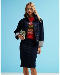 ASOS - Veste en jean d'ensemble avec poches à l'avant - brut délavé - Lyst