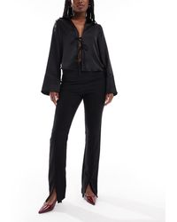 ASOS - Tailored Skinny Trousers With Zip Front Detail - Lyst