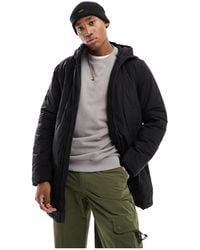 Pretty Green - Oracle Quilted Parka Jacket - Lyst