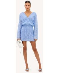 Loavies - Sunny Aesthetics Light Dress With Sequins And Ruffles - Lyst