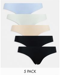 Cotton On - Cotton on - confezione da 5 paia di slip bikini invisibili - Lyst