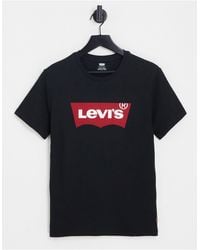 Levi's - – es t-shirt mit fledermaus-logo-print - Lyst