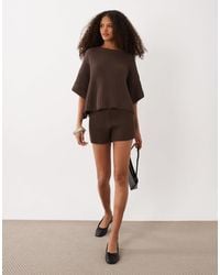 SNDY'S - Cotton Rich Knitted Shorts - Lyst