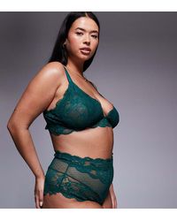 ASOS - Asos Design Curve Lola Lace High Waist Brief - Lyst