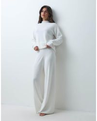 Iyal - Super Soft Knitted Wide Leg Trousers Co-ord - Lyst