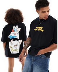 ASOS - Unisex Oversized T-shirt With Pinky And The Brain Graphic Prints - Lyst