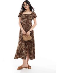 Miss Selfridge - Spun Midaxi Dress - Lyst
