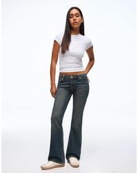 Bershka - Bootcut Jeans Met Lage Taille - Lyst