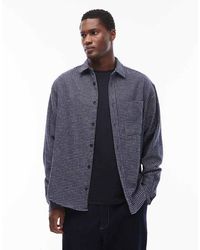 ASOS - Camicia Oversize Blu E Bianca A Quadri - Lyst