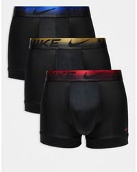 Nike - – dri-fit essential – 3er-pack unterhosen aus mikrofaser - Lyst
