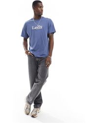 Levi's - In esclusiva per asos - - t-shirt con logo centrale rétro - Lyst