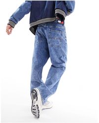Tommy Hilfiger - Aiden - jeans larghi lavaggio medio - Lyst