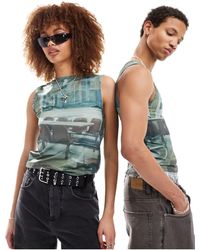 Collusion - Unisex All Over Printed Shrunken Tank Top - Lyst