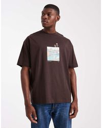 ASOS - Oversized T-shirt With Scenic Graphic - Lyst