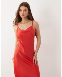 Y.A.S - Satin Cami Midi Dress - Lyst
