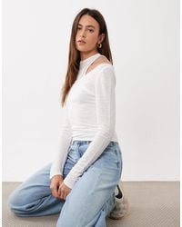 ASOS - Double Layer Sheer Long Sleeve Top - Lyst