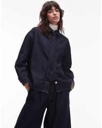 ASOS - Relaxed Fit Denim Shirt With Tie - Lyst