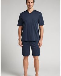 Intimissimi - Short Mercerised Premium Cotton Pyjamas - Lyst