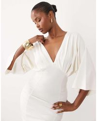 ASOS - Grecian V-neck Mini Dress - Lyst