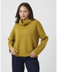 Brave Soul - Loose Fit Roll Neck Knitted Jumper With Side Split - Lyst