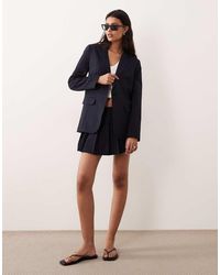 Miss Selfridge - Oversized Pinstripe Blazer - Lyst