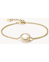 Thomas Sabo - Bracciale Con Madreperla E Zirconi Bianchi - Lyst